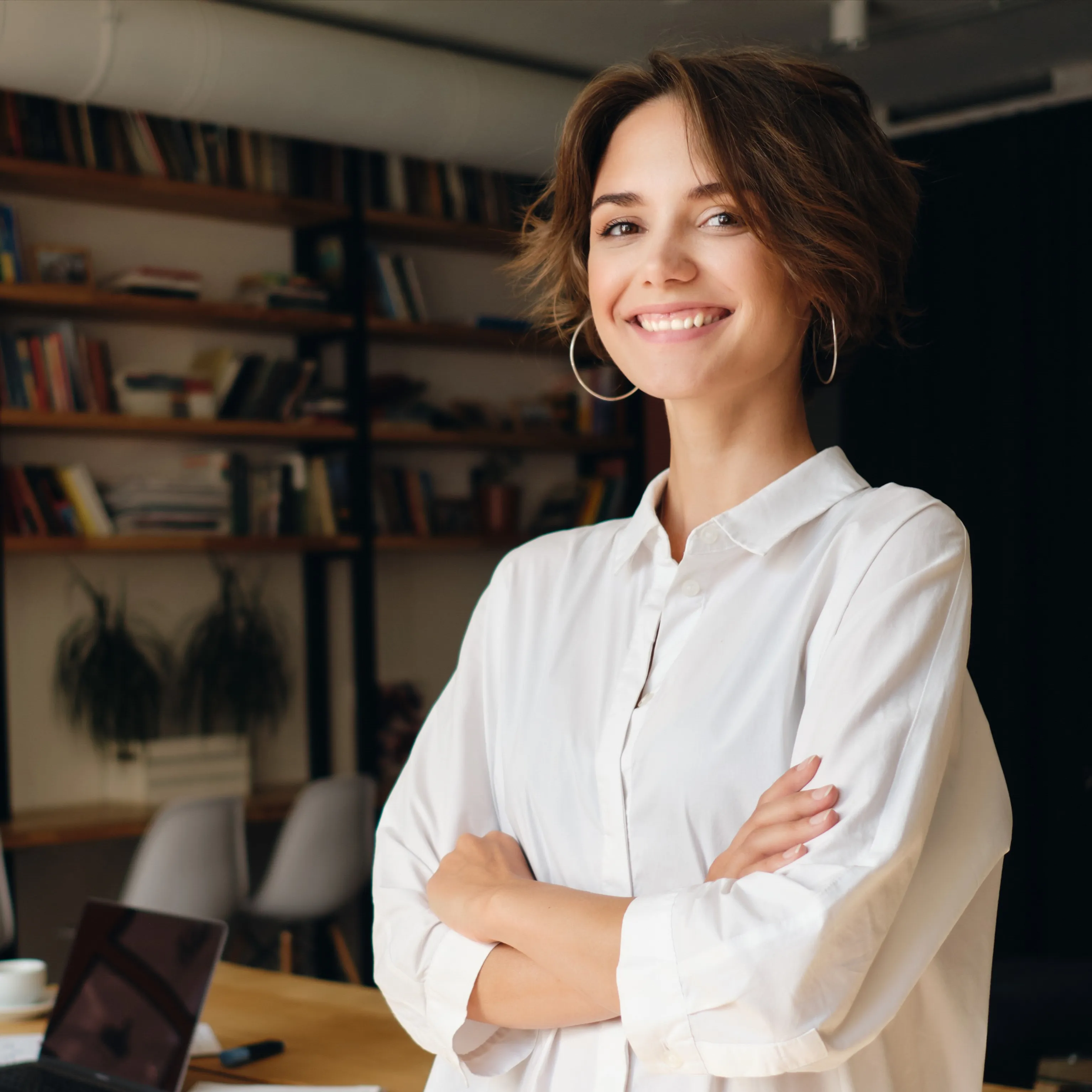 Zufriedener Webmetic Kunde bei der Arbeit